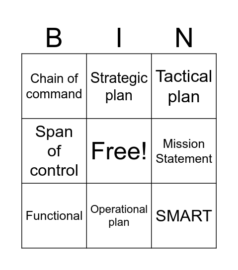 C8 as at Oct'24 Bingo Card