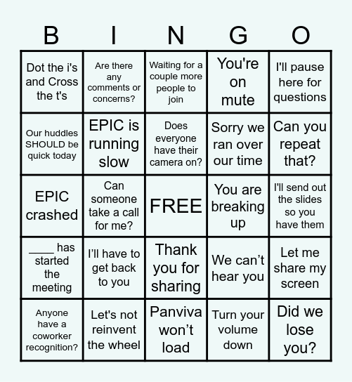 𝐂𝐂𝐏𝐒 ⒷⒾⓃⒼⓄ ✨ Bingo Card