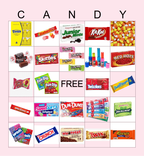 Candy Bingo Card