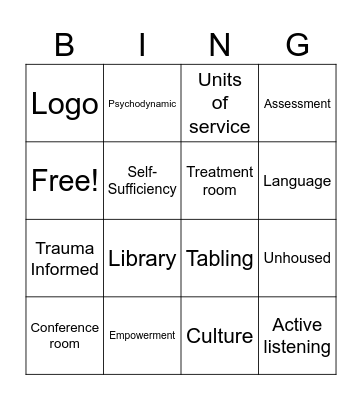 FSA Bingo Card