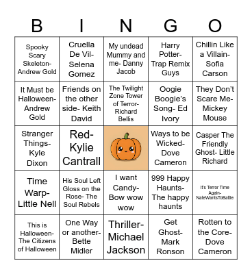 Halloween Bingo Card