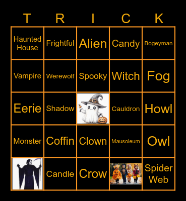 Halloween Bingo Card