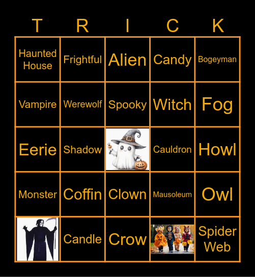 Halloween Bingo Card