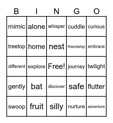 Stella Luna Bingo Card