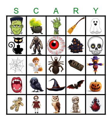 Halloween Bingo Card