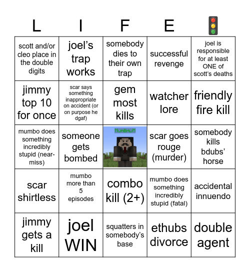 wild life season bingo Card