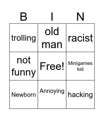 gtag Bingo Card