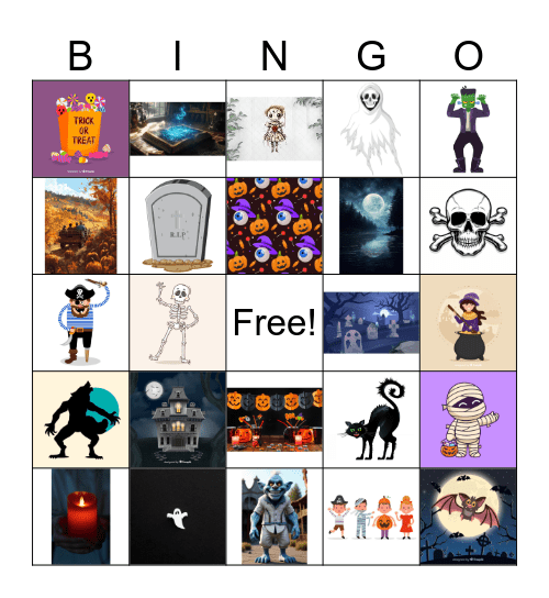 Halloween Bingo Card