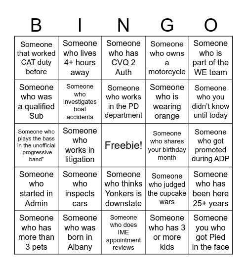 WINNING IS BETTER TOGETHER Bingo Card