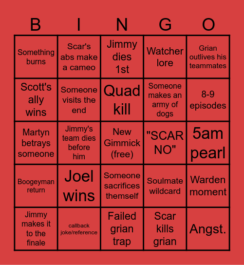 LIFE SERIES BINGO Card