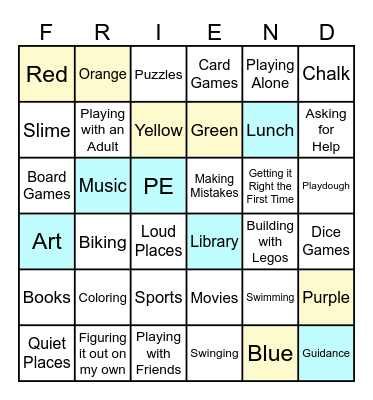 Get to Know Me Bingo Card