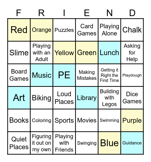 Get to Know Me Bingo Card