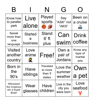 Year Up United Bingo Card