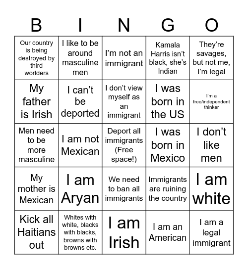 TradCath Bingo Card