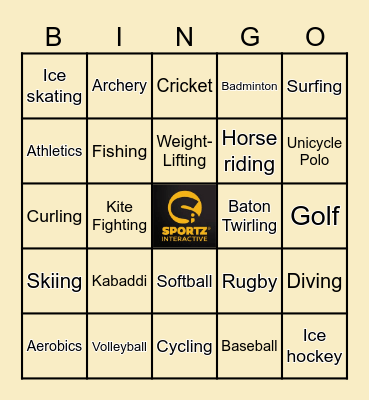 The SI Bingo Blitz: Sports Edition Bingo Card