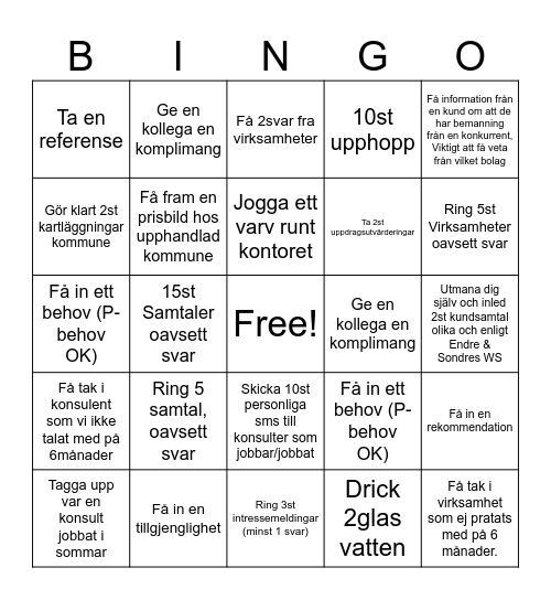 Ukes Bingo Card