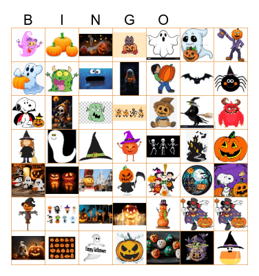 Halloween Bingo Card