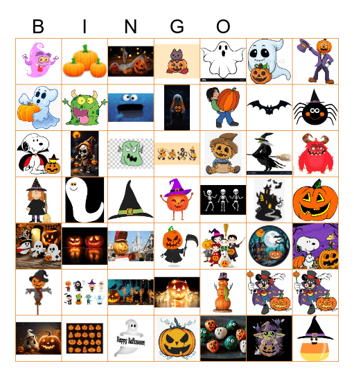 Halloween Bingo Card