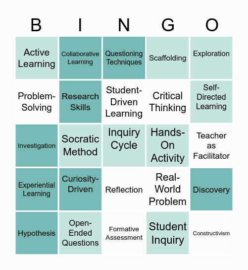 IBL Bingo Card