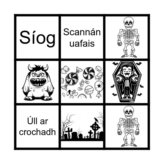 Oíche Shamhna Bingo Card