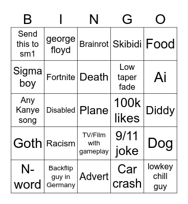 College bingo tech Bingo Card