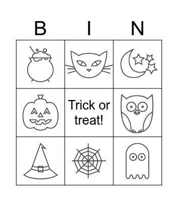 Happy Halloween! Bingo Card