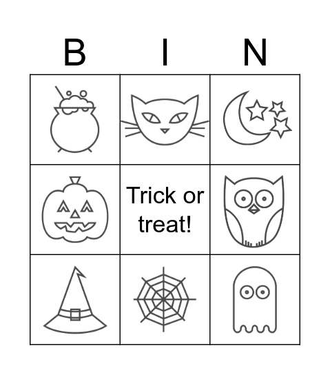 Happy Halloween! Bingo Card