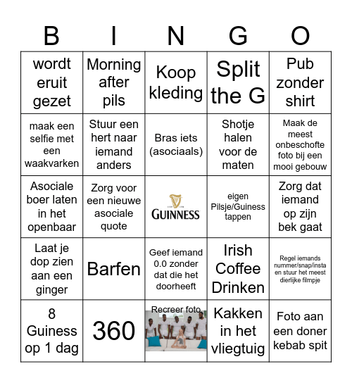 Bingo breoite ailse Bingo Card