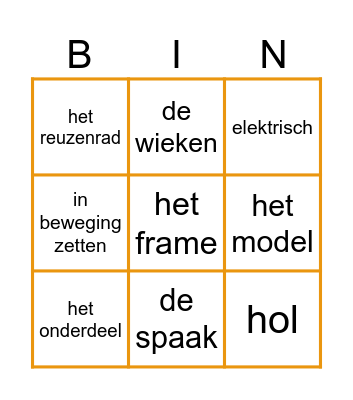DRAAIEN Bingo Card
