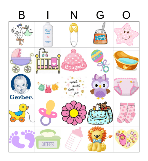 BABY    GIRL Bingo Card