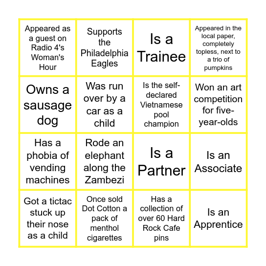 Real Estate Bingo Card