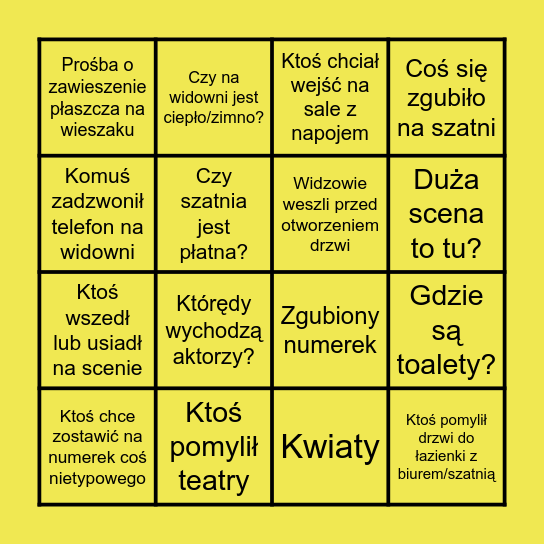 OCH-BINGO Card