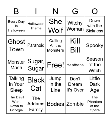 Halloween Bingo #2 Bingo Card