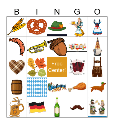 OktoberFest Bingo Card