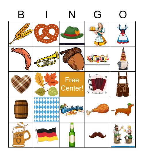OktoberFest Bingo Card