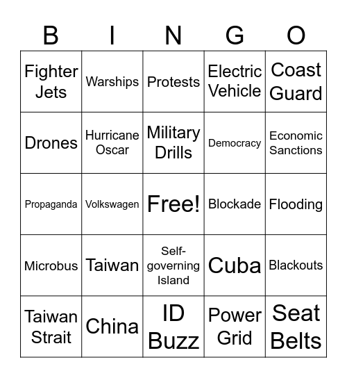 CNN 10 10/23/24 Bingo Card