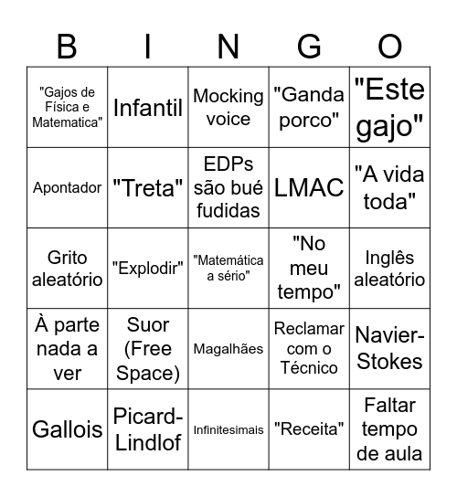 Drummond Bingo Card