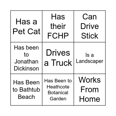 FNGLA Networking Bingo Card