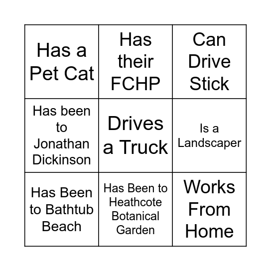 FNGLA Networking Bingo Card