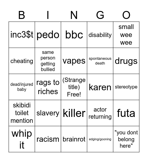 Tomorrows Teachings Bingo Card