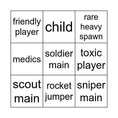 TRADE PLAZA BINGO Card