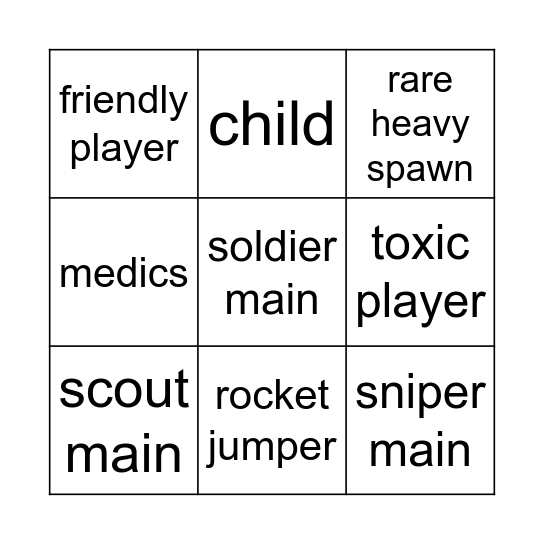 TRADE PLAZA BINGO Card