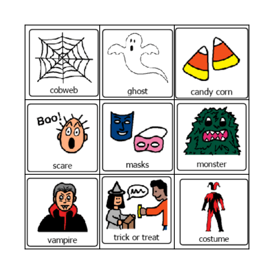 Halloween BINGO Card