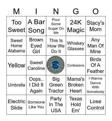 CROSSROADS STATION Bingo Card