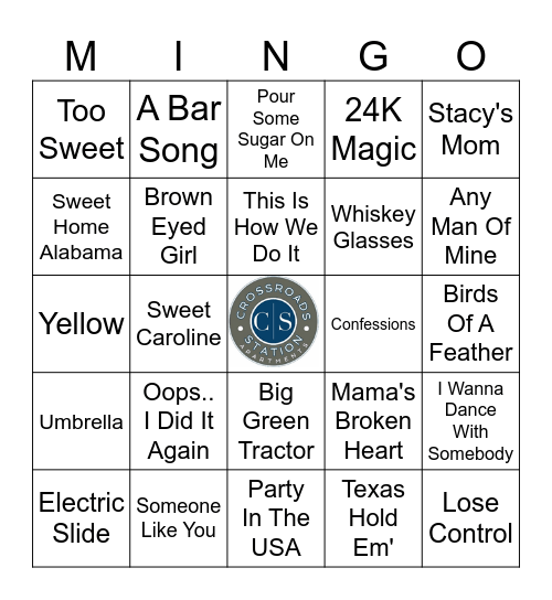 CROSSROADS STATION Bingo Card