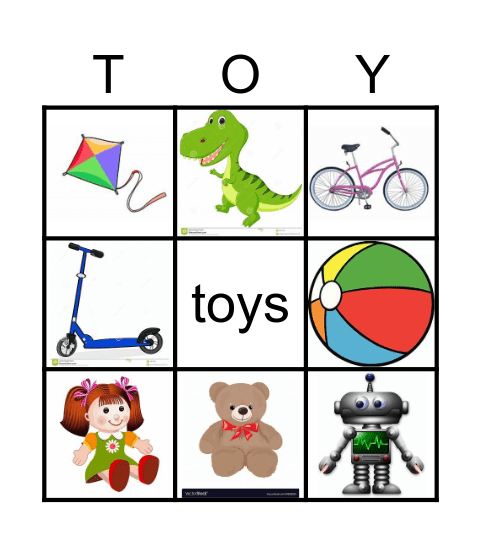 toys Bingo Card