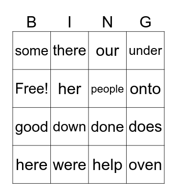 Week 3 Bingo Card