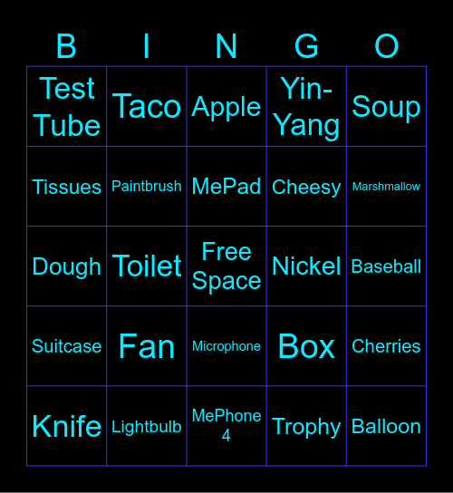 Inanimate Insanity Bingo (I Tried) Bingo Card