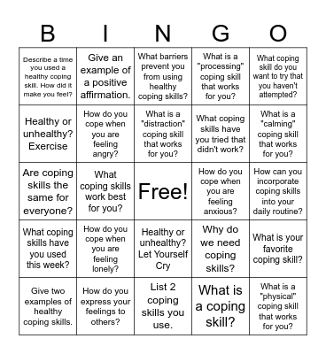 Bingo 1 Bingo Card