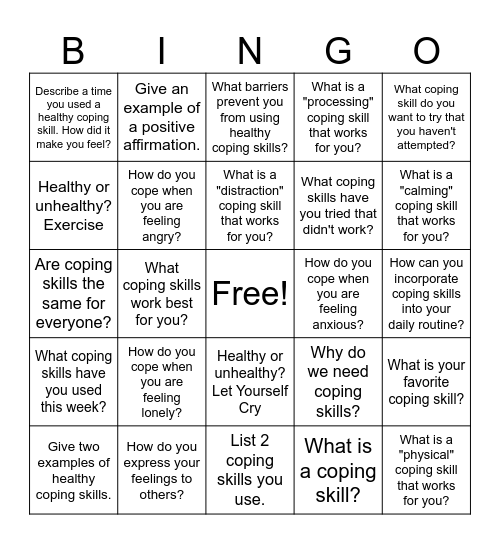 Bingo 1 Bingo Card